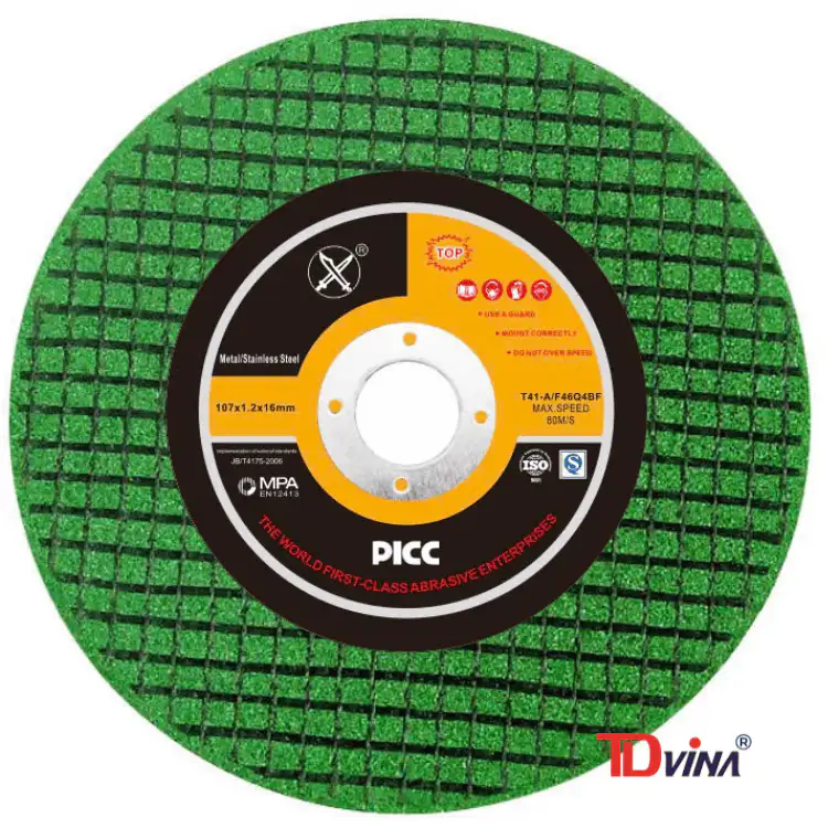 ĐÁ CẮT INOX CAO CẤP 107MM XANH